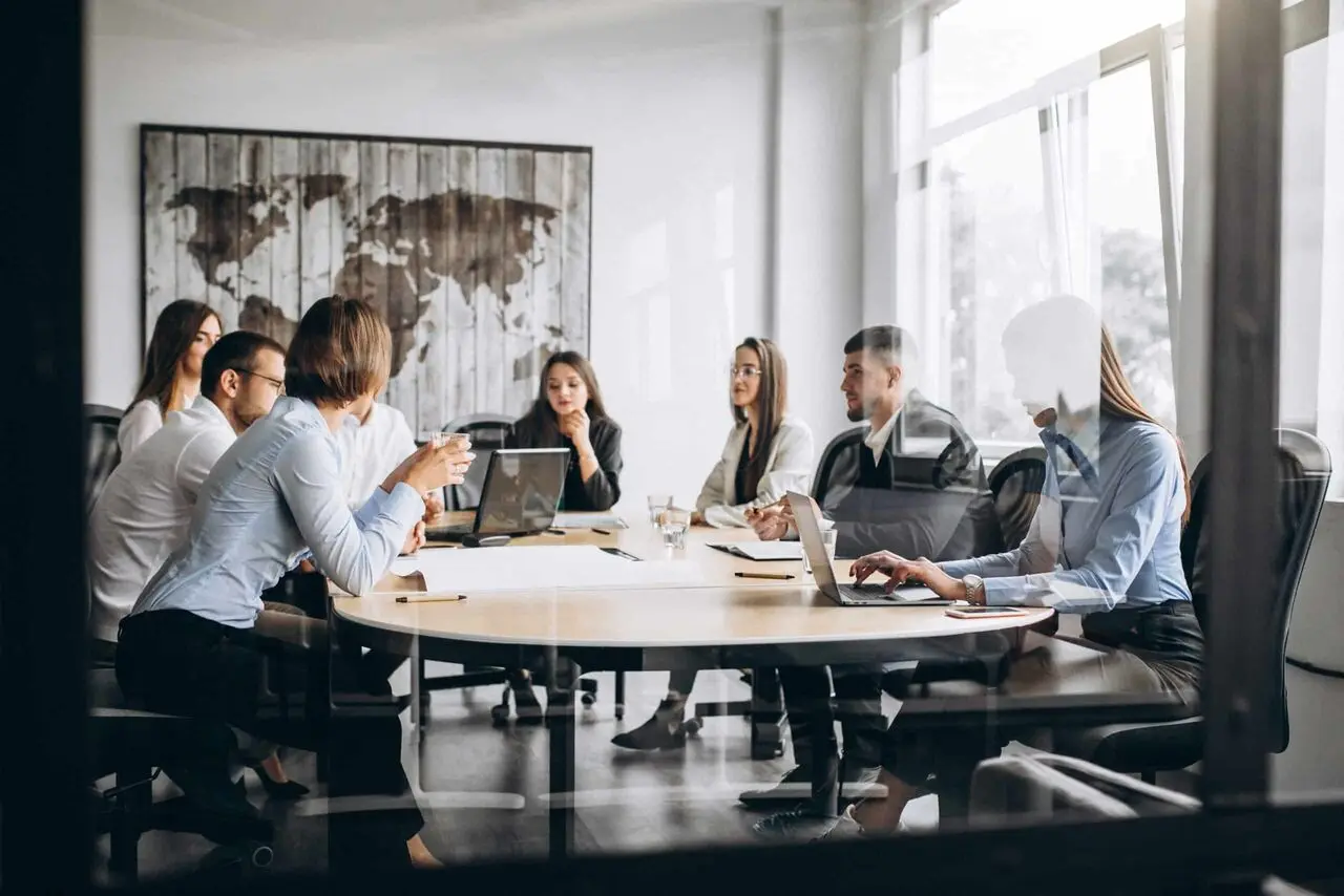 Irish managers in a workplace meeting